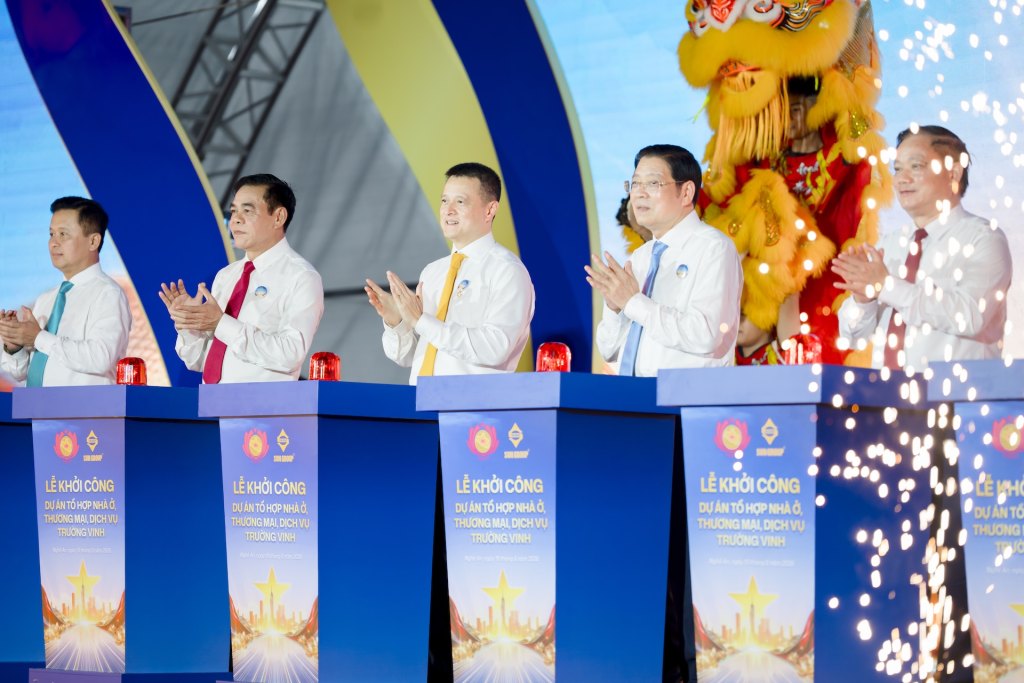 Sun Group khởi công tổ hợp nhà ở, thương mại dịch vụ Trường Vinh tại trung tâm Nghệ An