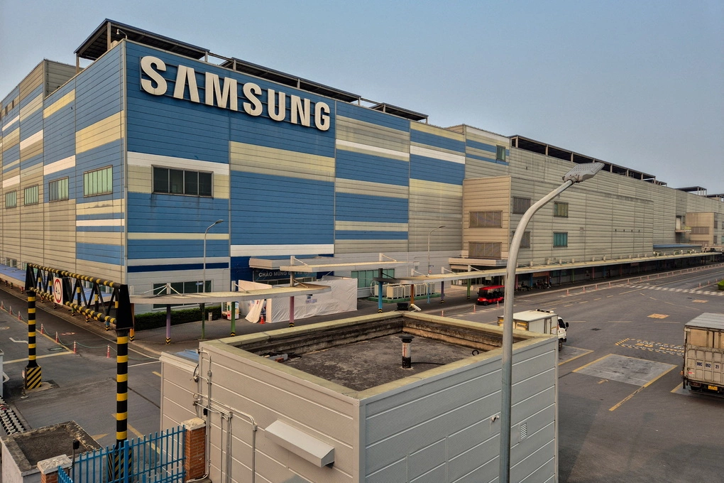 Nhà máy Samsung Electronics Vietnam tại tỉnh Bắc Ninh ngày 3/4/2025. Ảnh: Reuters