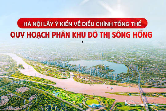 Hà Nội lấy ý kiến về điều chỉnh tổng thể Quy hoạch phân khu đô thị sông Hồng Hà Nội lấy ý kiến về điều chỉnh tổng thể Quy hoạch phân khu đô thị sông Hồng