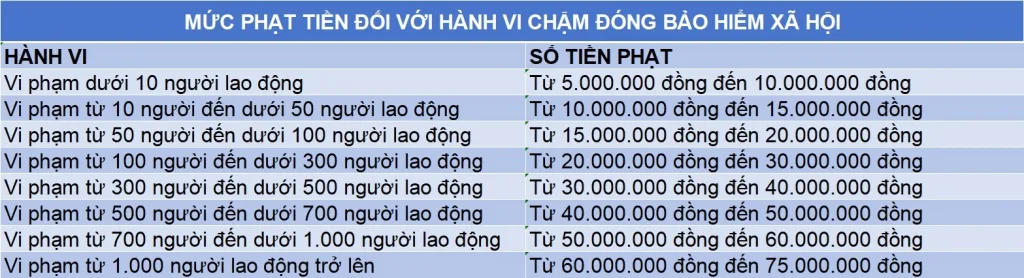 Quy định xử phạt doanh nghiệp nợ, trốn đóng BHXH mới nhất