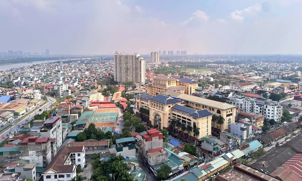 Một phần khu vực phường Vĩnh Hưng nhìn từ phía cầu Vĩnh Tuy tháng 10/2026. Ảnh: Việt Hưng
