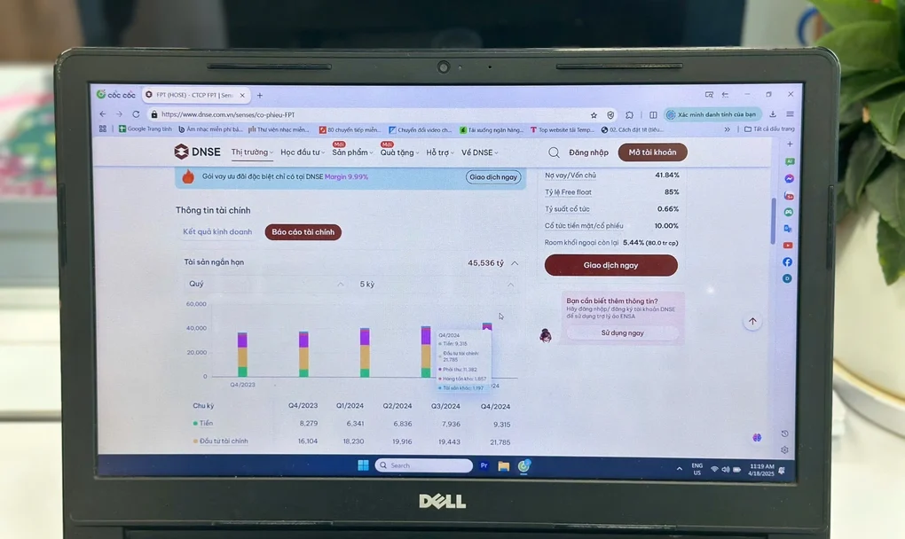 DNSE tổng hợp và phân tích báo cáo tài chính ngay trên trang web và app Entrade X by DNSE. Ảnh: Minh Ngọc