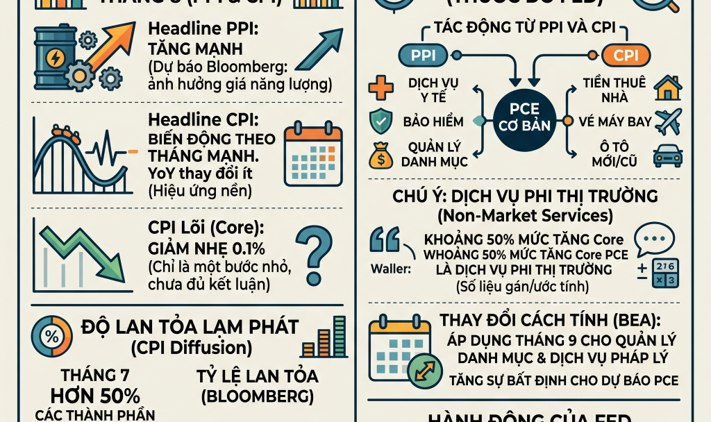 Thị Trường Chờ Đợi Dữ Liệu CPI và PPI: Đâu Là Tín Hiệu Quyết Định Bước Đi Của Fed?