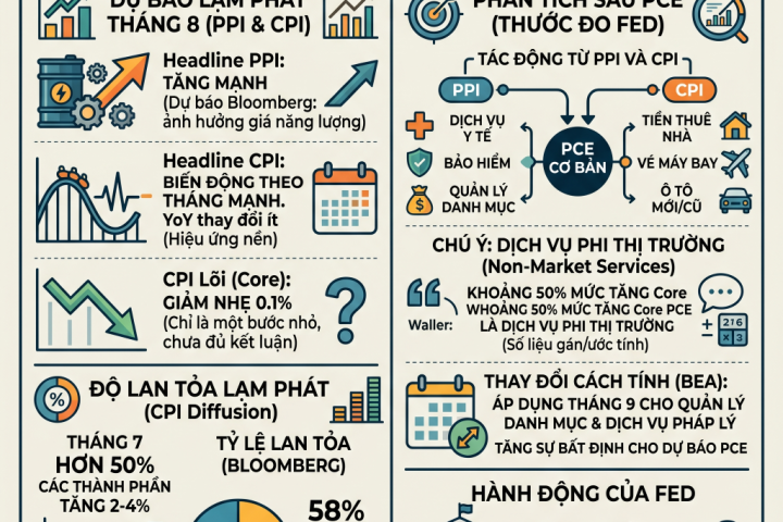 Thị Trường Chờ Đợi Dữ Liệu CPI và PPI: Đâu Là Tín Hiệu Quyết Định Bước Đi Của Fed?
