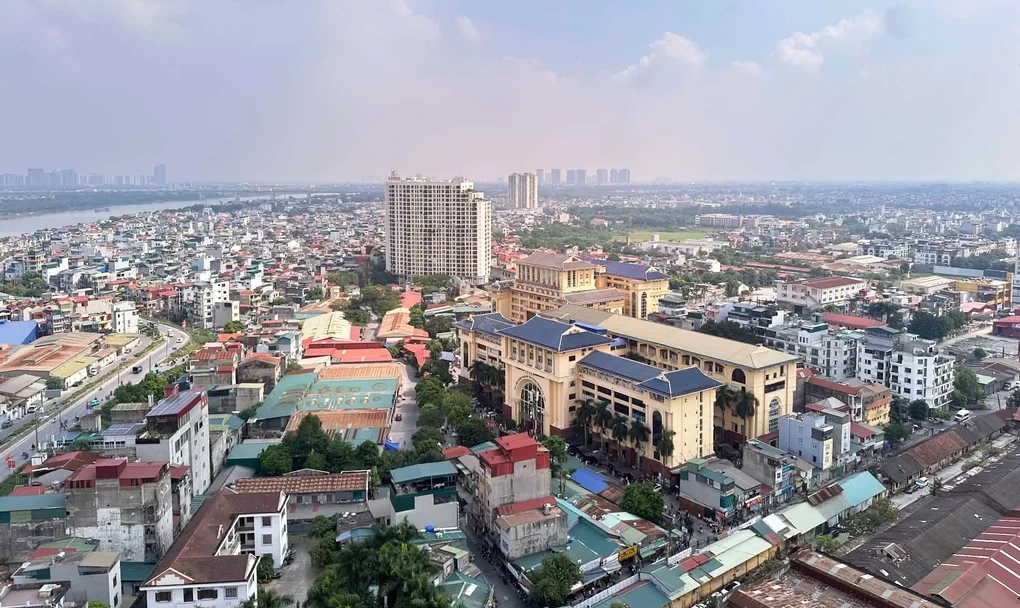 Một phần khu vực phường Vĩnh Hưng nhìn từ phía cầu Vĩnh Tuy tháng 10/2026. Ảnh: Việt Hưng